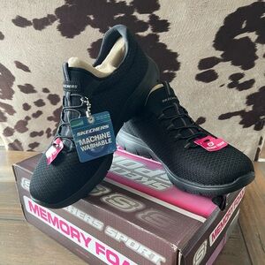 Skechers‎ (Womens 7.5) Summits Black 12980 BBK New